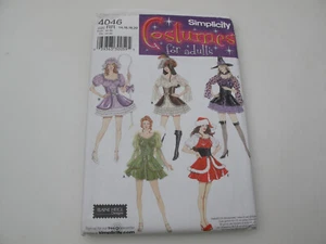 Simplicity 4046 Hexe Weihnachtsmann Pirat Fee Kostüm Schnittmuster Gr. 14-20 (U) - Bild 1 von 5