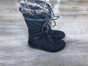 Columbia Womens Size 8 Minx Mid III Boots Waterproof Faux Fur Black BL5964-010 - Picture 1 of 13