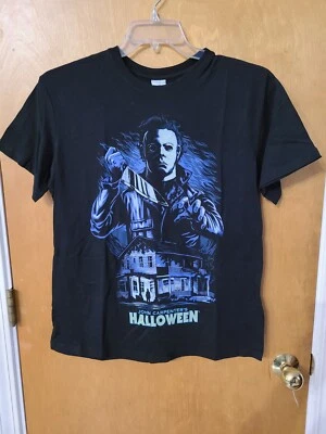 Camiseta Negra GTS Michael Myers Halloween Estampado Gráfico, Grande, NUEVA Foto 1 de 3