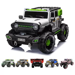 AUTO ELETTRICA PER BAMBINI MACCHINA SUV 2 POSTI 4WD 12V JEEP TELECOMANDO USB MP3 - Foto 1 di 45