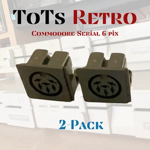 Commodore 64 IEC Replacement Port c64 c128 Serial Floppy Drive Printer 6 Pin DIN - Picture 1 of 1
