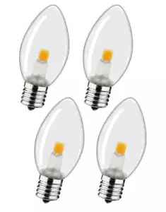 MYEMITTING C7 LED Replacement Bulb, White, 0.6W (7W EQ) 120V E12 Base - Picture 1 of 6