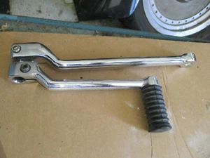 1984-2005 HARLEY FLT SOFTAIL  ANTI-VIBRATION CHROME EXTENDED TOE SHIFT LEVER 8" - Picture 1 of 5