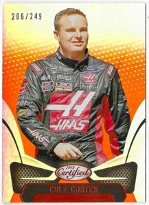 2018 Panini Certified Racing Orange Cole Custer Card /249 #76