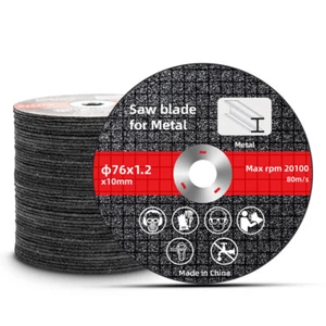 76 mm Scheiben Klingen Trennkreis Metall Trennscheiben für Winkelschleifer - Bild 1 von 10