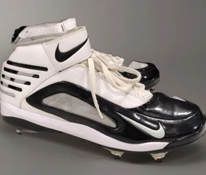 Nike Sz 10 Football Cleats Air Lt 2.1 D Black/White - Picture 1 of 20