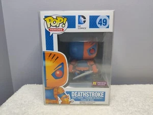 Funko Pop DC Comics Deathstroke PX Previews Exclusivo #49 con Protector Pop - Imagen 1 de 11