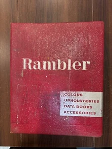 Original 1961 Rambler Color & Upholstery Book Dealer Showroom Album AMC Vintage - Picture 1 of 15