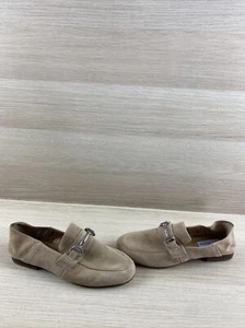 Steve Madden KERIN Beige Suede Slip On Round Toe Horsebit Loafers Womens Size 6M - Picture 1 of 9