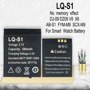 Montre intelligente LQ-S1 3,7 V 380 mAh batterie DZ09 pour DJ-09 V8 X6 AB-S1 SCX-M9 FYM-M9 - Photo 1 sur 6