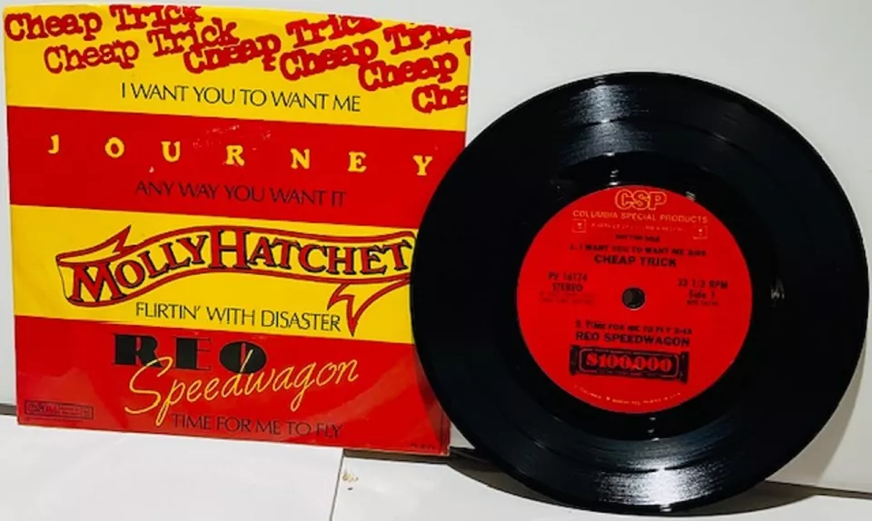 CHEAP TRICK, REO,Journey,Molly Hatchet Promo for Nestle's bar 7" LP 1981 CBS EP - Image 1 of 2