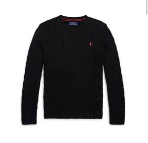 Polo Ralph Lauren Big Boys Cable- Knit Sweater Size :Meduim Black - Picture 1 of 2
