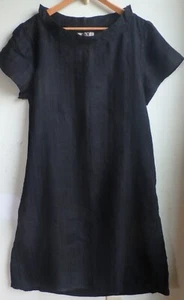 FLAX Designs  Linen    Dress  1G  & 2G    NWT  Truly Dreamy Dress BLACK - Picture 1 of 10