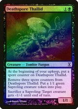 Deathspore Thallid FOIL Time Spiral PLD Black Common MAGIC MTG CARD ABUGames