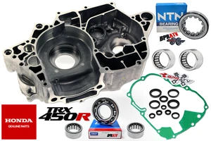 04 05 Honda TRX450R Left Side OEM Crankcase Gaskets Seals Bearings 11200-HP1-670 - Picture 1 of 15
