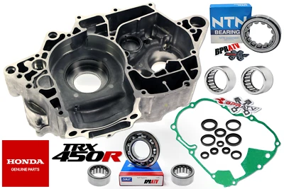 04 05 Honda TRX450R Left Side OEM Crankcase Gaskets Seals Bearings 11200-HP1-670 - Image 1 of 4