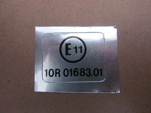 63-0074 30mm x 24mm E MARK DECAL for TRIUMPH BSA VELOCETTE * - Picture 1 of 1