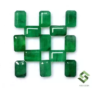 6x4 mm Zertifiziert Natürlicher Smaragd Achteck Schnitt Menge 19 Stck. 11,33 CTS Loser Edelstein - Bild 1 von 5