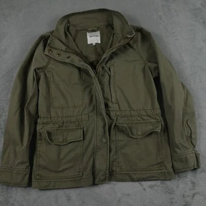 Madewell Jacket Womens Large Green Military Utility Outdoor Full Zip - Picture 1 of 9