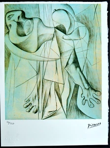 PABLO PICASSO  " La Nagens " Lithografie, signiert, nummeriert 190/250 - Bild 1 von 4