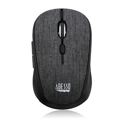 Adesso iMouse S80B Wireless Optical Fabric Mini Mouse - Black  - Image 1 of 4
