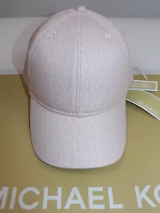 MICHAEL KORS Women's Baseball Hat Size OS Rosewater Pink MK DOT LOGO NEW $88 - Picture 1 of 7