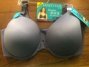 Neu Vanity Fair selten blau 76384 Vollfigur Bügel Beauty Rücken BH 38D UVP $ 46 - Bild 1 von 8