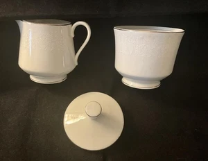 Crown Victoria Fine China Lovelace Sugar & Creamer - Picture 1 of 5