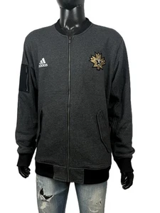 Adidas NBA 2016 Zip Sweatshirt Baumwolle Polyester Grau Schwarz Herren Größe XL - Bild 1 von 11