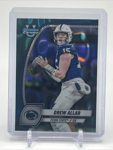 Drew Allar 2024 Bowman U University Chrome Teal Lava Refractor #4 Penn State - Bild 1 von 2