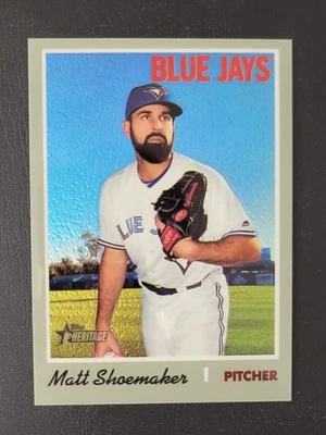 2019 Topps Heritage Matt Shoemaker #THC-573 Chrome Refractor /570 - Image 1 of 2