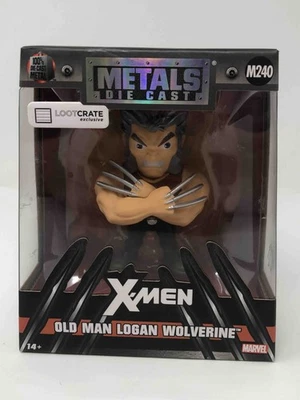 Figura exclusiva de Logan Wolverine M240 LootCrate Old Man de metal fundido a presión de Jada Foto 1 de 4