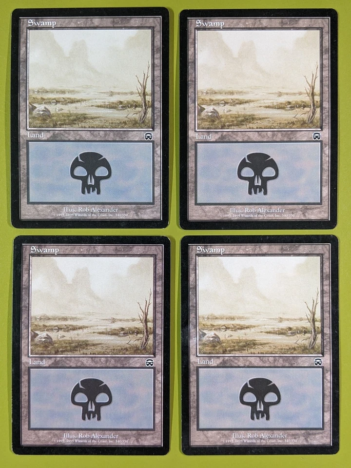 Swamp (340) x4 Mercadian Masques 4x Playset Magic the Gathering MTG - Image 1 of 1