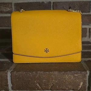 Tory Burch Emerson Flap Adjustable Crossbody Bag Golden Crest - Picture 1 of 9