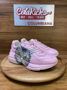 Size EU37 - Gucci Rhyton Mystic Cat Pink (Women's) _583337 DRW00 5823 Pre-Owned - Picture 1 of 5