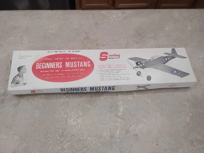 Controle de linha de perfil de avião Mustang Sterling Beginners LEIA DESC. - Imagem 1 de 4