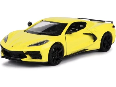 CHEVROLET Corvette C8 - 2020 - yellow - MotorMax 1:24 - Immagine 1 di 4