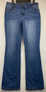 d. Jeans - Womens Size 10 - Blue - Boot Cut Distressed Embellished (3329) - Picture 1 of 20