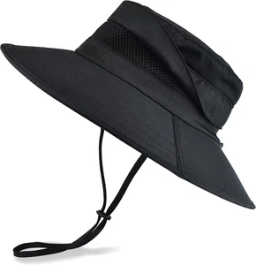 Men'S Sun Hat Rain Waterproof Uv Protection Wide Brim Bucket for Beach Travel - Picture 1 of 11