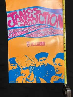 B.G.P. #95 JANE’S ADDICTION and others FILLMORE May 7-8 1989  Orig Poster 13x19 - Image 1 of 4
