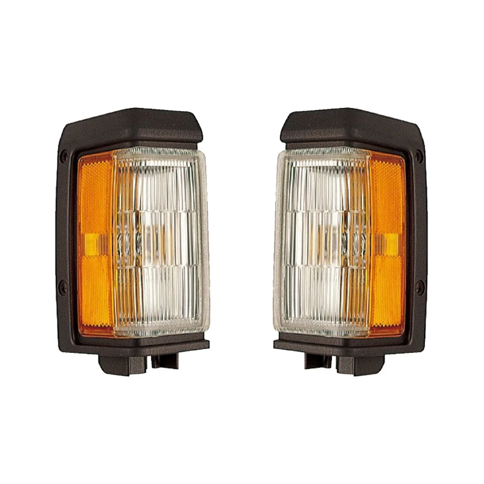 Juego de pares de luces de señalización delanteras para 88-95 Nissan Pathfinder/88-89 (negro) Foto 1 de 1