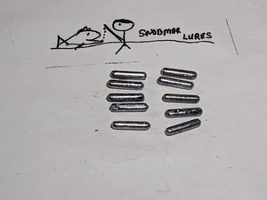 10 - 1/8 oz lead Inline Spinner Body weights Sinker Lure Making - Picture 1 of 3