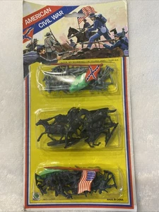 American Civil War - TOY SOLDATEN & HORSES SET - New Old Stock - RI Toys 1971 - Bild 1 von 6