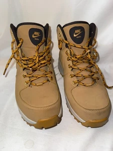 Nike Manoa 454350-700 Hombres Senderismo 8 Pajar Terciopelo Marrón Cuero Botines - Imagen 1 de 10