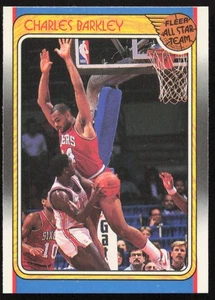 1988-89 Fleer #129 Charles Barkley Philadelphia 76ers all-star team MINT - Picture 1 of 2