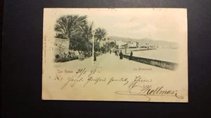 San Remo, Italien, Ligurien, La Promenade, gelaufen 1898 (1788) - Picture 1 of 2