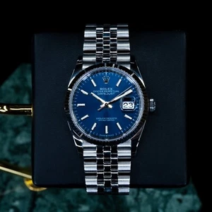 Rolex Datejust 126234 Blue Dial Stainless Steel Jubilee Bracelet Fluted Bezel - Picture 1 of 10