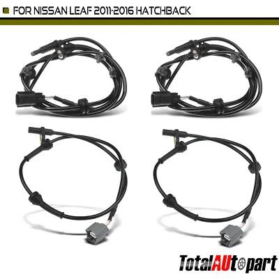 4Pcs New ABS Wheel Speed Sensor for Nissan Leaf 2011-2016 Hatchback Front & Rear - Image 1 of 4