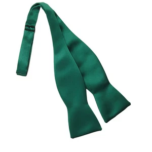 New Mens Emerald Green Satin Tuxedo Vest Bow Tie Real Pockets USA Best Quality - Picture 1 of 3