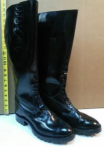 Botas de patrulla de motocicleta talla 6 para dama de 13 pulgadas de ancho pantorrilla - Imagen 1 de 7